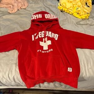 Red Lifeguard Hoodie